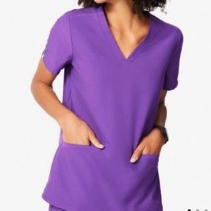 Figs Casma Scrub Top- Ultra Violet, Small